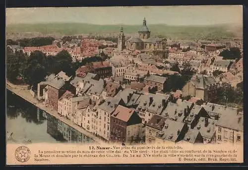 AK Namur, Vue prise du pont-levis de la citadelle