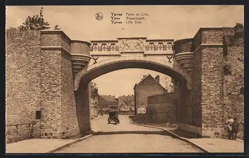 AK Ypres, porte de Lille