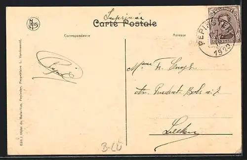 AK Pepinster, La Vesdre, le Pont du Chemin de Fer et le Tunnel