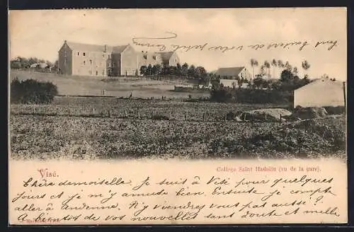 AK Visé, College Saint Hadelin, vu de la gare