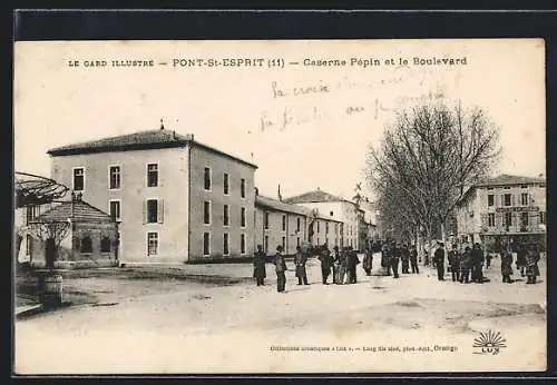 AK Pont-St-Esprit, Caserne Pépin et le Boulevard