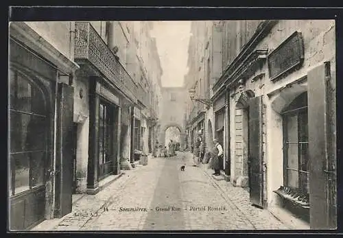 AK Sommieres, Grand`Rue, Portail Romain