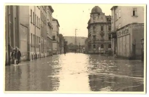 11 Fotografien Kurt Jahn, Gera, Ansicht Gera, Hochwasser - Flutkatastrophe 1954