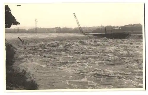 11 Fotografien Kurt Jahn, Gera, Ansicht Gera, Hochwasser - Flutkatastrophe 1954