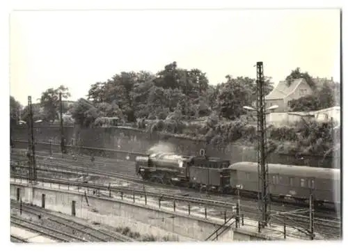 27 Fotografien Ansicht Dresden, Deutsche Reichsbahn DDR, Eisenbahn, Bahnhof, Lokschuppen, Lokomotiven, Dampflok u.a.