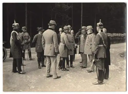 11 Fotografien Paul Lamm & A.E. Hohlwein, Berlin, Ansicht Bad Sobernheim, Kaiser WilhelmII. Einweihung Utsch-Denkmal