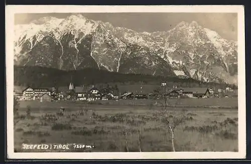 AK Seefeld i. Tirol, Orts- und Bergpanorama