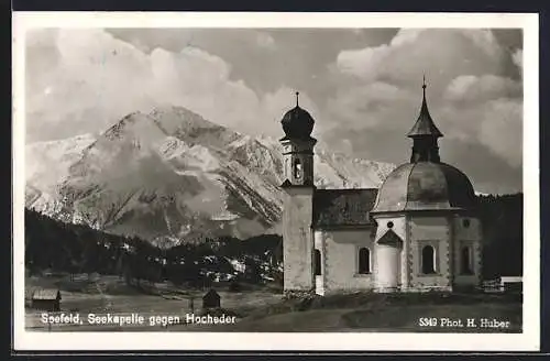 AK Seefeld /Tirol, Seekapelle gegen Hocheder