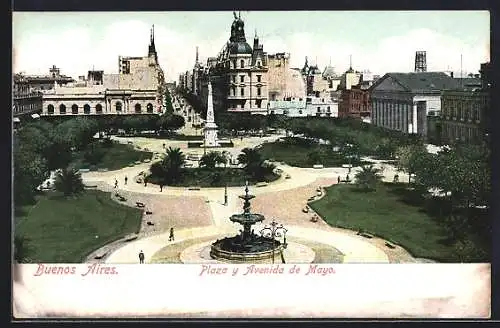 AK Buenos Aires, Plaza y Avenida de Mayo