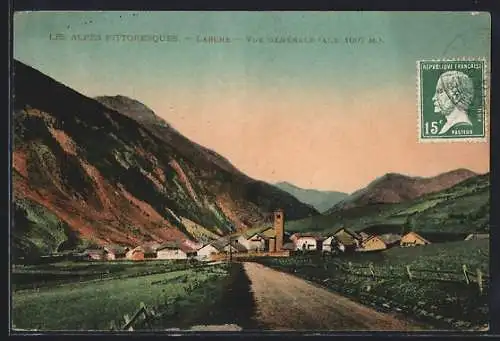 AK Larche, Les Alpes Pittoresques, Vue Générale