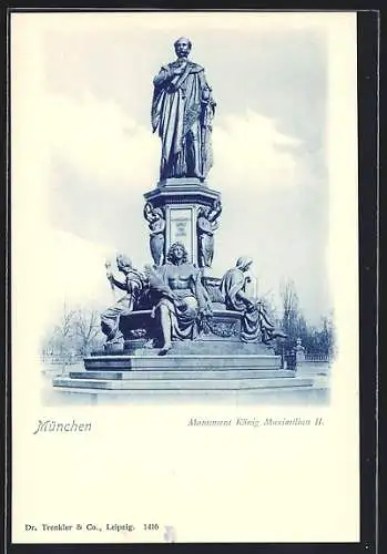 AK München, Monument König Maximilian II.