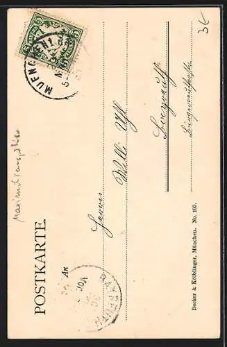 AK München, Denkmal Maximilian II.