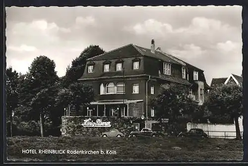 AK Rodenkirchen b. Köln, Das Hotel Rheinblick v. Paul Kläsener, Uferstrasse 20