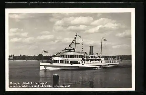 AK Bodensee-Dampfer Stadt Ueberlingen