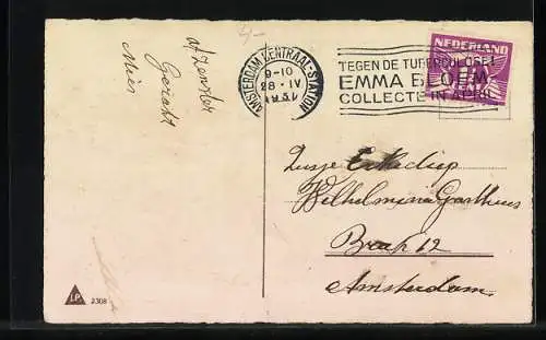 Künstler-AK Kinder in einem Flugzeug