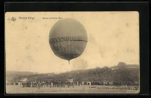 AK Armée belge, Ballon militaire libre