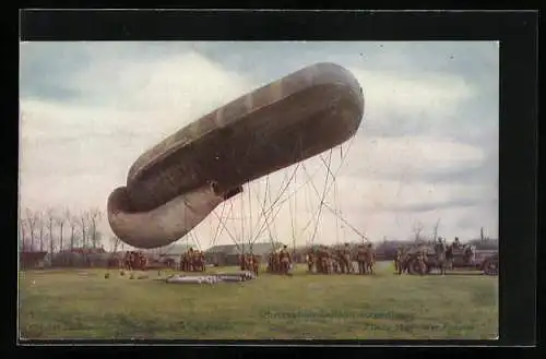 AK Observation balloon ascending, Ballon