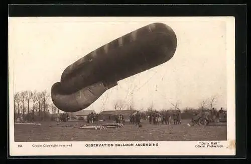 AK Observation Balloon Ascending, Ballon