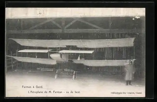 AK L`Aéroplane de M. Farman, vu de face, Flugzeug