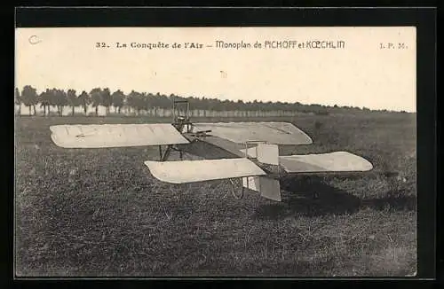 AK Monoplan de Pichoff et Koechlin, Flugzeug von Pichoff und Koechlin