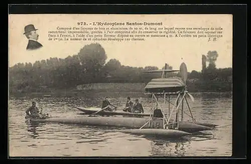 AK L`Hydroplane Santos-Dumont, Wasserflugzeug