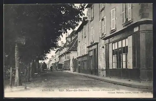 AK Mur-de-Barrez /Aveyron, Avenue d`Entraygues