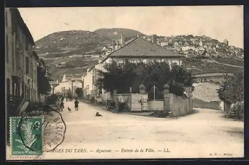 AK Aguessac, Gorges du Tarn, Entree de la Ville