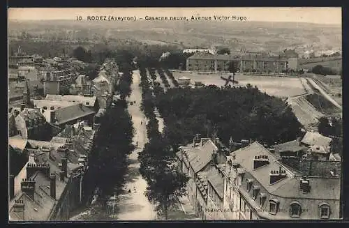 AK Rodez /Aveyron, Caserne neuve, Avenue Victor-Hugo