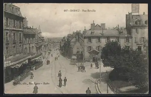 AK Rodez, Rue Béteille, Strassenpartie