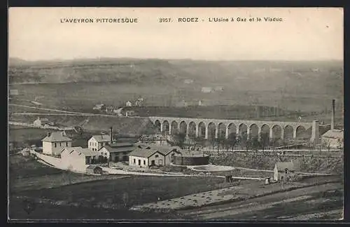 AK Rodez /Aveyron, L`Usine à Gaz et le Viaduc