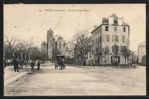 AK Rodez /Aveyron, Avenue Victor-Hugo