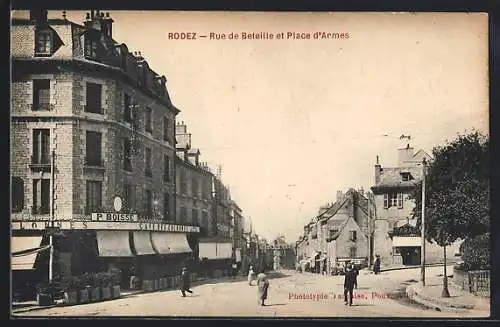 AK Rodez, Rue de Beteille et Place d`Armes