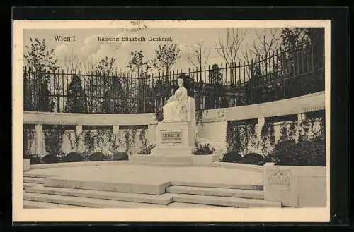 AK Wien, Denkmal der Kaiserin Elisabeth (Sissi) von Österreich