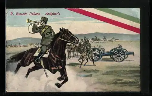 AK R. Esercito Italiano, Artillerie