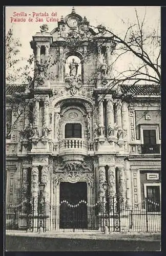 AK Sevilla, Portada del Palacio de San Telmo