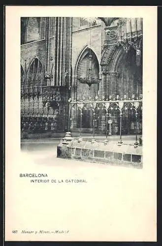 AK Barcelona, Interior de la Catedral