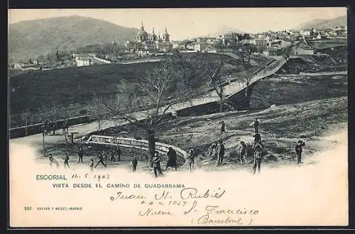 AK Escorial, Vista desde el camino de Guadarrama