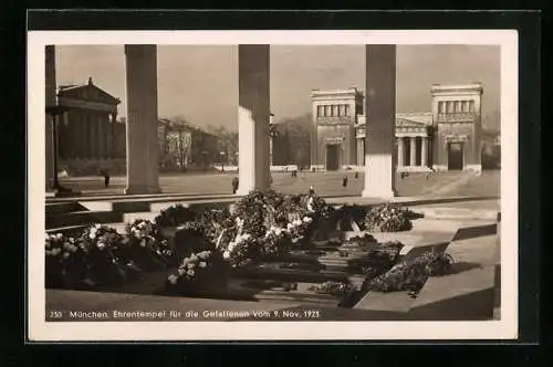 AK München, Ehrentempel für die Gefallenen vom 09. November 1923