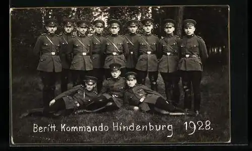 AK Hindenburg, Beritt. Kommando der Polizei im Jahr 1928