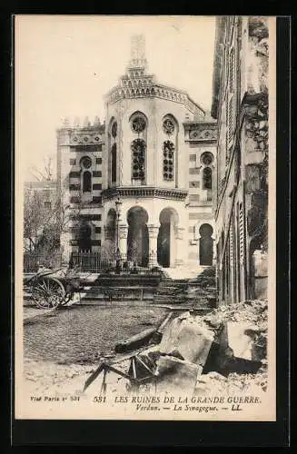 AK Verdun, La Synagogue, Synagoge