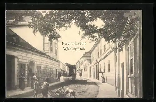 AK Perchtoldsdorf, Partie in der Wienergasse