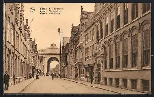 AK Ypres, Rue de Menin