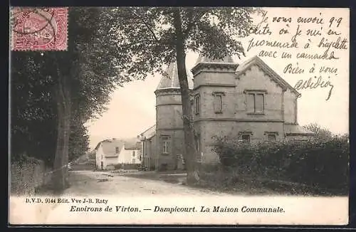 AK Dampicourt /Virton, La Maison Communale