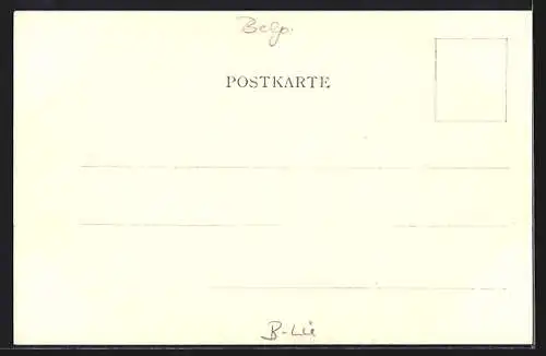 Künstler-AK Ferdinand Coenraets: Seraing, Uferpartie mit Dampfer und Fabrikanlagen