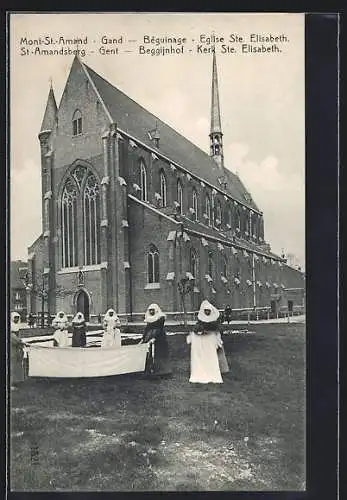 AK Gand, Mont-St-Amand, Béguinage, Eglise Ste. Elisabeth