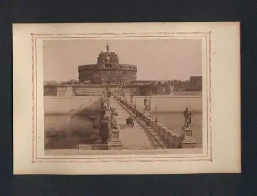 Fotografie unbekannter Fotograf, Ansicht Rom, Mausoleo di Adriano (Castel S. Angelo)