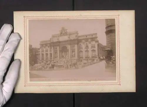 Fotografie B. Moscioni, Ansicht Rom, Fontana di Trevi, Trevibrunnen