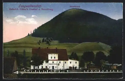 AK Langwaltersdorf, Heinrich Gläser`s Gasthof z. Storchberg