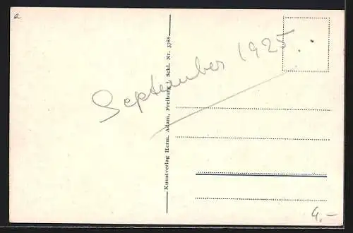 AK Weistritztalsperre, Staumauer aus der Vogelschau