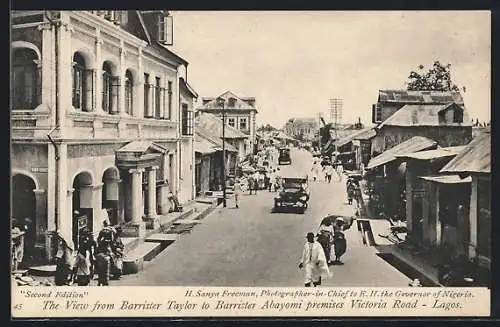 AK Lagos, The View from Barrister Taylor to Barrister Abayomi premises, Victoria Road